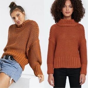 Free People My Only Sunshine Sweater in Tuscan Earth
